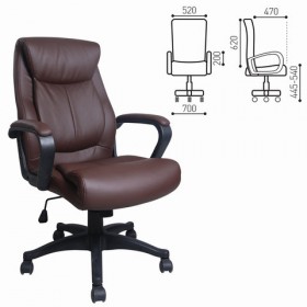 Кресло офисное BRABIX Enter EX-511 (коричневый) в Чернолучинском - chernoluchinskij.katalogmebeli.com | фото